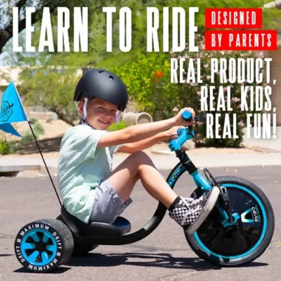 Drift Trike for Kids Ages 5+ with Adjustable Seat and Big 16" Front Wheel &ndash; Madd Gear Ride-On image {7}