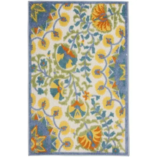 Nourison Aloha Transitional Floral Outdoor Area Rug image {10}