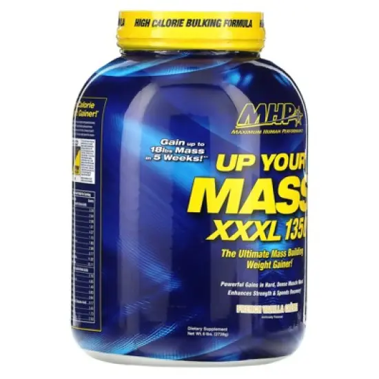 MHP Up Your Mass, XXXL 1350, French Vanilla Creme, 6 lbs (2,728 g) image {3}
