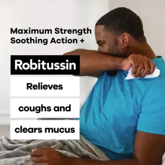 Robitussin Cough + Congestion DM Max Syrup - Dextromethorphan - 8 fl oz image {2}