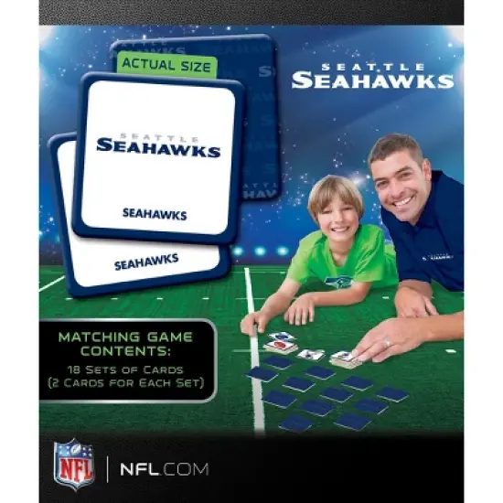 MasterPieces Officially Licensed NFL Seattle Seahawks Matching Game for Kids and Families image {3}