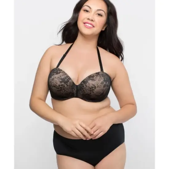 Curvy Couture Strapless Sensation Multi-way Push Up Bra image {10}