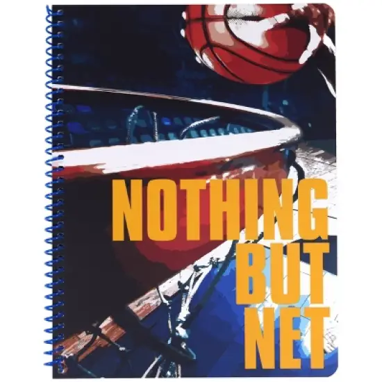 Top Flight Nothing But Net Subject Wide Ruled Spiral Notebook, School Supplies image {3}