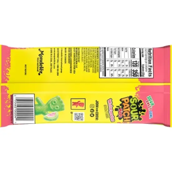 Sour Patch Kids' Watermelon King Size Candy - 3.46oz image {7}
