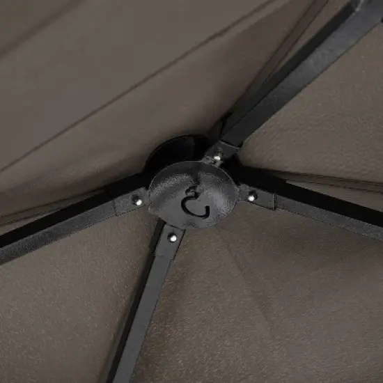 Yaheetech 8 &times; 5 ft Grill Gazebo with Height-adjustable Shelves image {6}