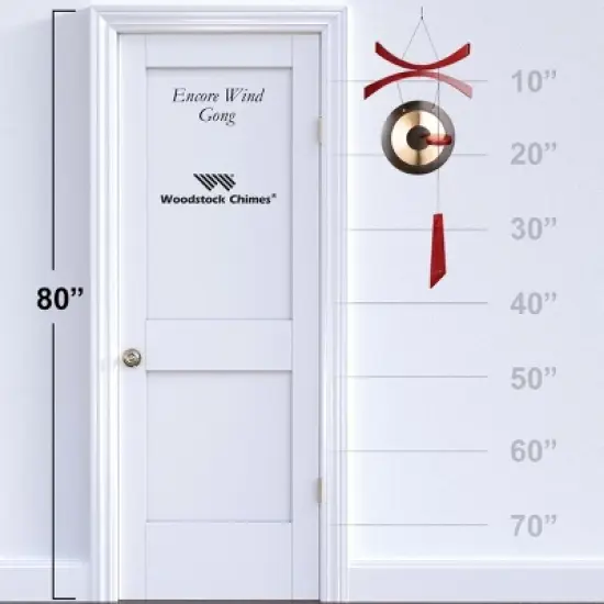 Woodstock Wind Chimes Encore&reg; Collection, Encore Wind Gong, 38'' Brass Wind Gong DCWG image {3}