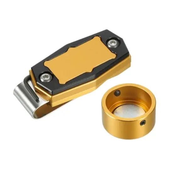 Unique Bargains Round Aluminum Alloy Billiard Magnetic Chalk Holder with Belt Clip image {5}
