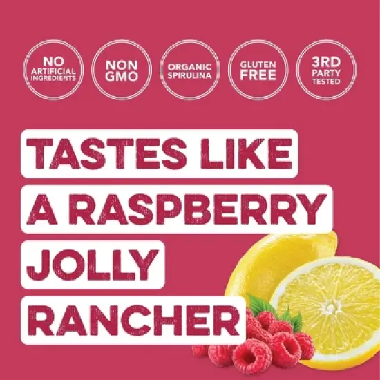 Clean Simple Eats Greens Powder Sticks - Raspberry Lemonade - 3.9oz/10ct image {2}