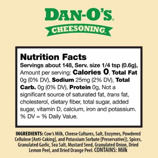 Dan-O's Cheesoning Seasoning - 2.6oz image {4}