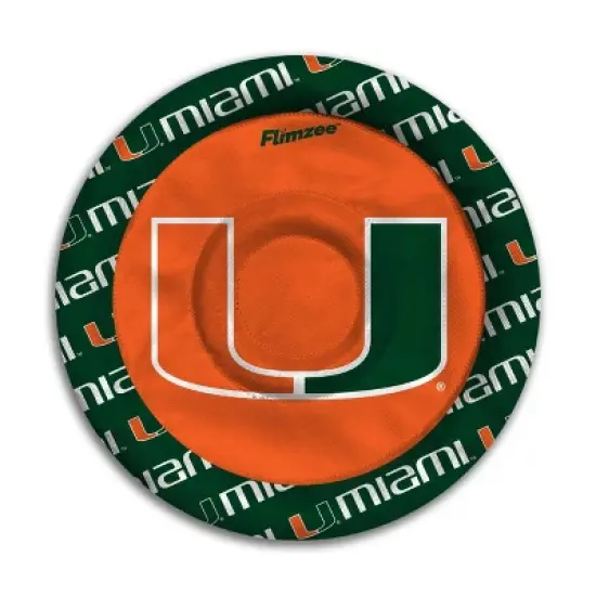 NCAA Miami Hurricanes Flimzee Flying Disc: Polyester, Ages 2+ image {6}