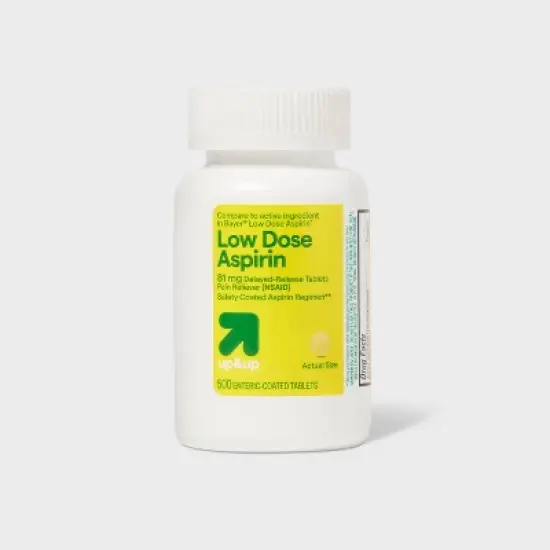 Aspirin (NSAID) Pain Reliever Enteric Safety-Coated Tablets - 500ct - up&up&trade; image {4}