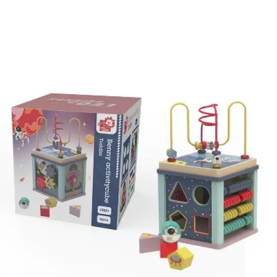 Leo & Friends Benny Toddler Wooden ActivityCube image {7}