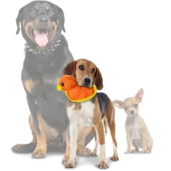 DuraForce Duck Dog Toy - Orange image {1}