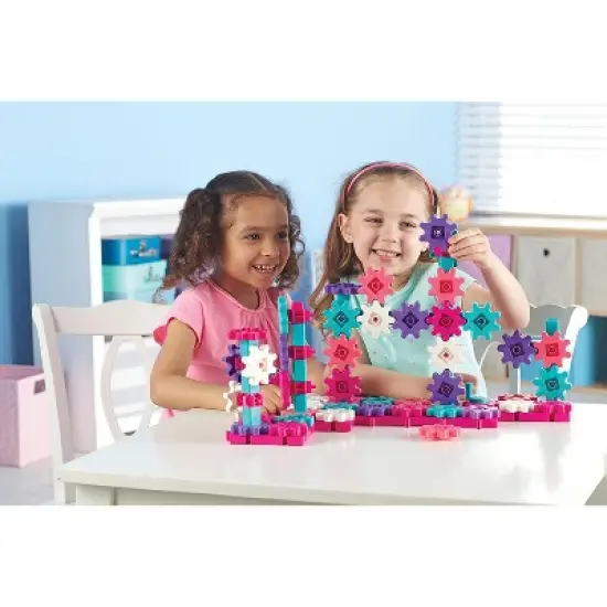 Learning Resources Gears! Gears! Gears! Deluxe Building Set, 100 Pieces, Pink image {4}