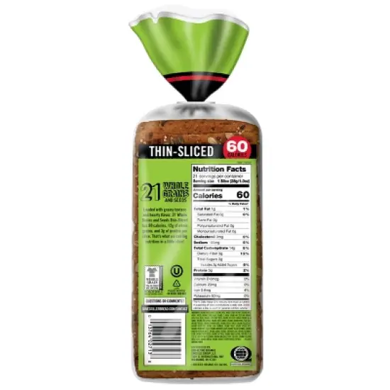 Dave's Killer Bread Organic 21 Whole Grains and Seeds Bread - 20.5oz image {6}