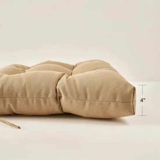 ARTPLAN Patio Chair Cushion,Tufted Adirondack Outdoor Chair Cushion,Wicker High Back Outdoor Seat Cushion,Set of 4,21"X21"X4" (4 Pack) image {5}