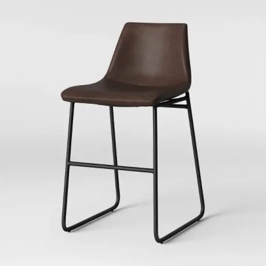 Bowden Faux Leather Counter Height Barstool - Threshold&trade; image {2}