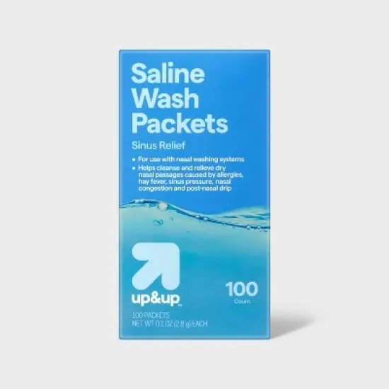 Saline Packets - 100ct - up&up&trade; image {4}
