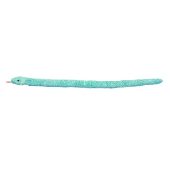 Aurora Snake 53" Aqua Blue Stuffed Animal image {2}