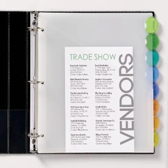 Avery Plastic 8-Tab Dividers with Pockets, Style Edge (11293) image {7}