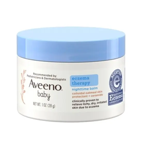 Aveeno Baby Eczema Therapy Nighttime Moisturizing Balm, Soothes & Relieves Dry, Itchy Skin - 1oz image {5}