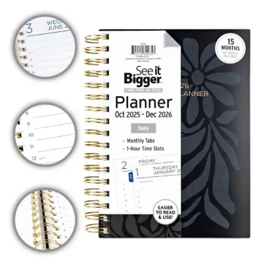 See It Bigger 2025-2026 15 Month Daily Medium image {2}