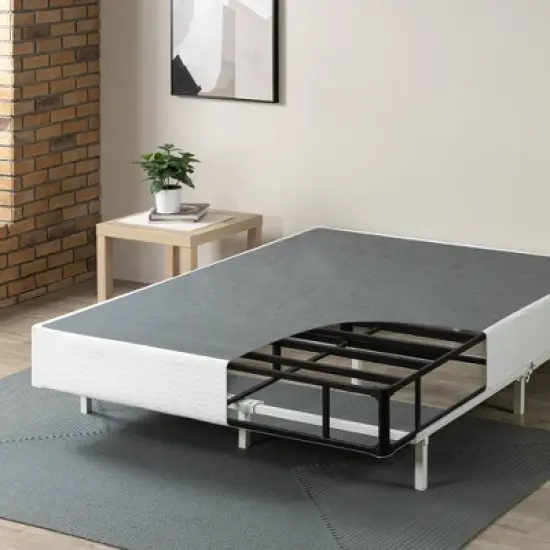 Metal Smart BoxSpring Mattress Base with Quick Assembly Gray - Zinus image {8}