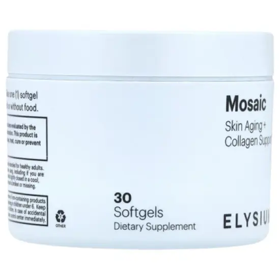 Elysium Mosaic, Skin Aging + Collagen Support, 30 Softgels image {3}