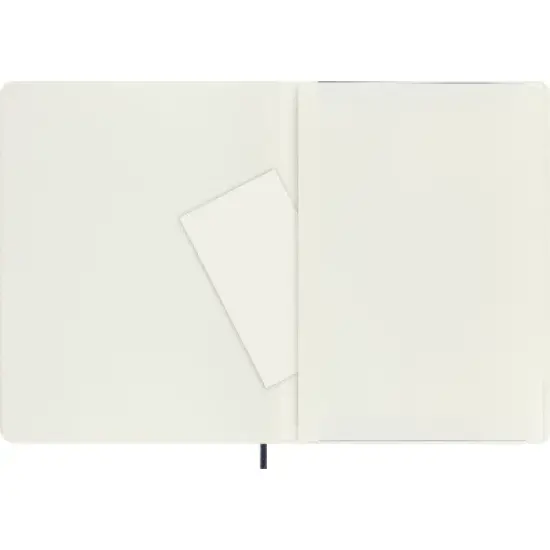 Moleskine XL Ruled Soft Notebook Sapphire Blue: Polyurethane Journal, Lined Paper, 7.5x9.75", 192 Pages, Sewn Binding image {4}