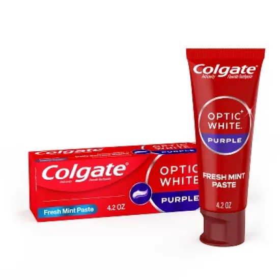 Colgate Optic White Purple Toothpaste for Teeth Whitening - 4.2oz image {15}