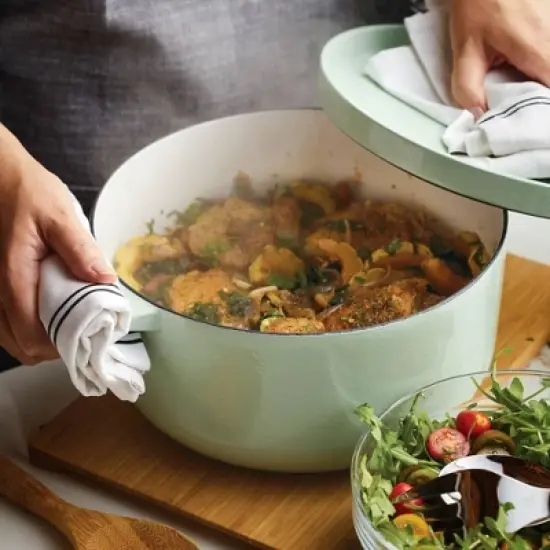 KitchenAid 6qt Enameled Cast Iron Induction Dutch Oven Pistachio image {4}