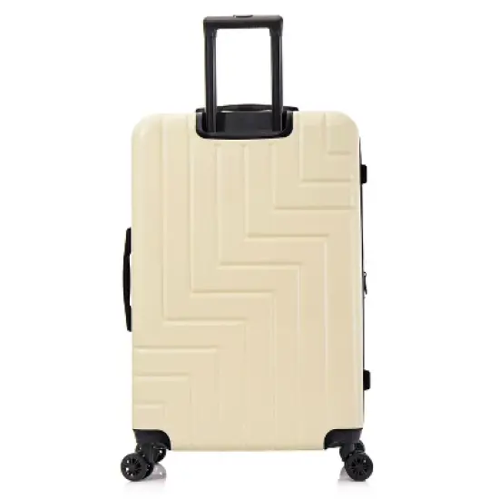 DUKAP Zahav Lightweight Hardside Large Checked Spinner Suitcase - Sand image {5}