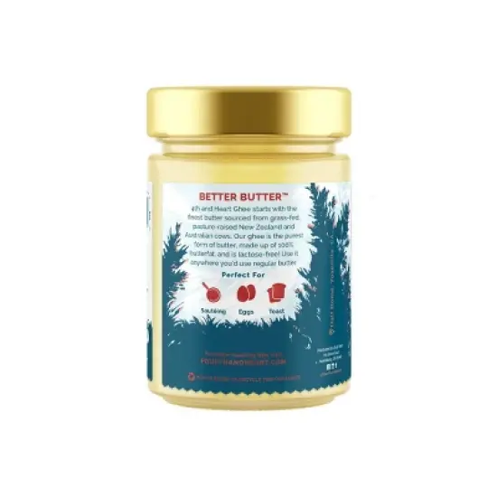 4th & Heart Himalayan Pink Salt Grass-Fed Ghee - 9oz image {1}