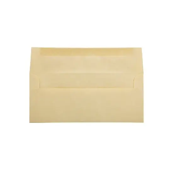JAM Paper #10 Business Parchment Envelopes 4.125 x 9.5 Antique Gold Recycled 900906635 image {1}