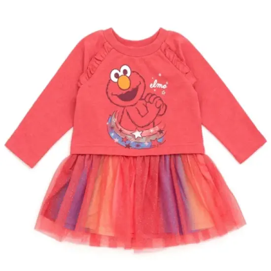 Sesame Street Elmo French Terry Dress Infant to Toddler image {6}