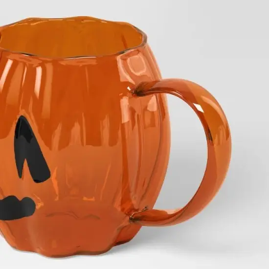 13.5 fl oz Glass Figural pumpkin Mug - Hyde and EEK! Boutique&trade; image {2}