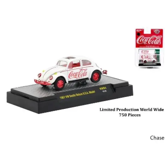 "Coca-Cola" Release 4, Set of 3 Cars Limited Edition to 4,800 pieces Hobby Exclusive 1/64 Diecast Models by M2 Machines image {2}