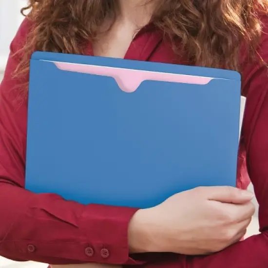 Smead File Jacket, Reinforced Straight-Cut Tab, Flat-No Expansion, Letter Size, 100 per Box image {12}