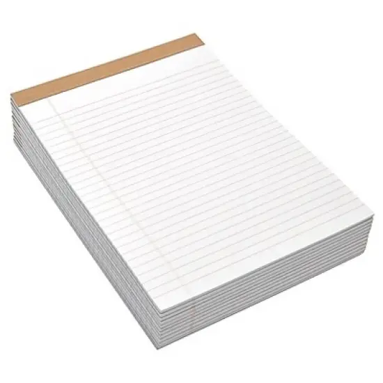 MyOfficeInnovations Notepads 8.5" x 11.75" Wide White 50 Sh./Pad 12 Pads/PK (16767) 749567 image {5}