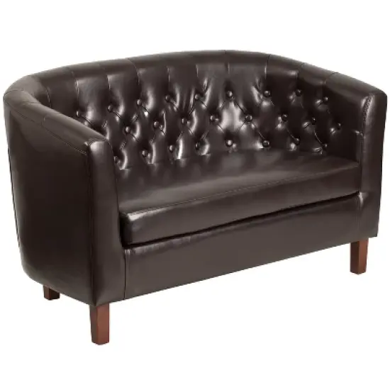 Flash Furniture HERCULES Colindale Series Tufted Loveseat image {3}