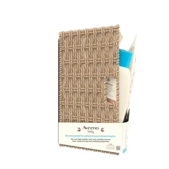 Aveeno Baby Welcome Little One Essentials Skincare Gift Set Includes Wash, Lotion & Wipes - 5ct image {7}