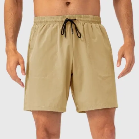 Anna-Kaci Active Men's Lightweight Quick-Dry Shorts with Elastic Drawstring Waist and Side Pockets image {6}