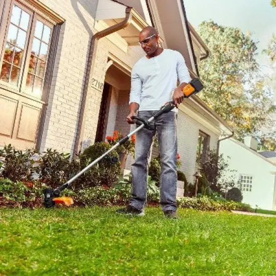 Worx WG927 40V Power Share 13" Cordless String Trimmer & Turbine Leaf Blower Combo Kit image {3}