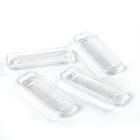HIC Kitchen Corn Dishes, Glass, Set of 4, 8.5-Inches Clear image {3}