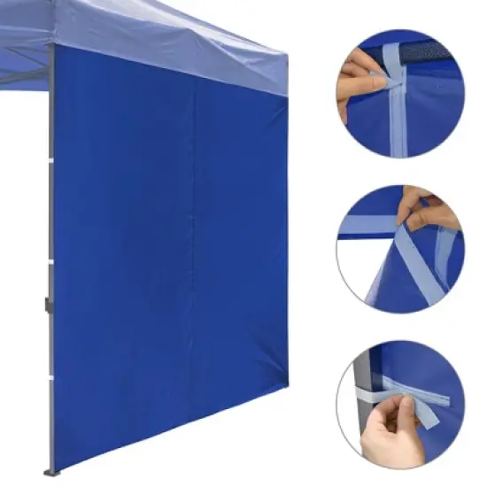 Yescom Universal Canopy Sidewall Blue image {1}