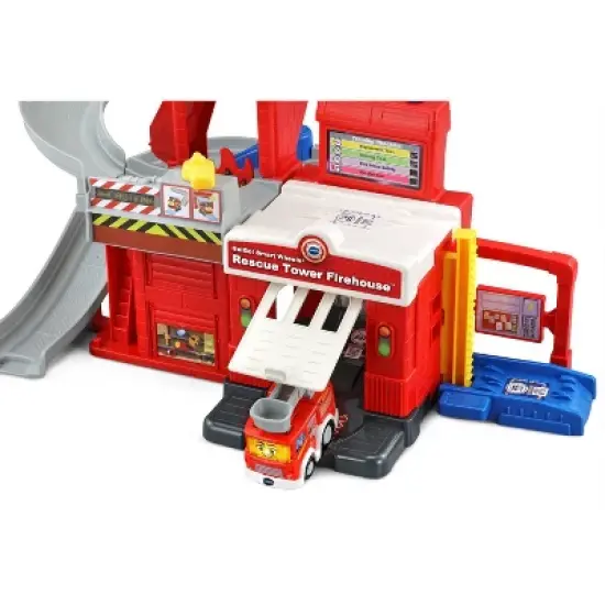 VTech Go! Go! Smart Wheels Race & Rescue Firehouse Track Set image {10}