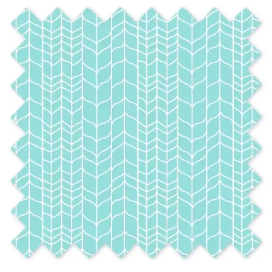 Bacati - Safari Animals Aqua Grid Print 100 percent Cotton Universal Baby US Standard Crib or Toddler Bed Fitted Sheet image {4}
