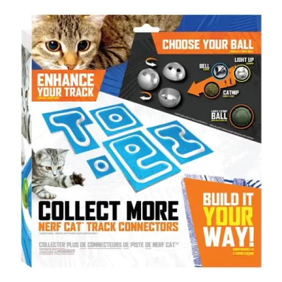 Nerf Cat ABS Turbo Track with Ball Cat Toy Set - 4pc image {5}
