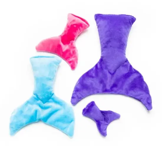 Mutts & Mittens, Inc. Mermaid Tail Plush Dog Toy- (Small)-Assorted Colors image {1}