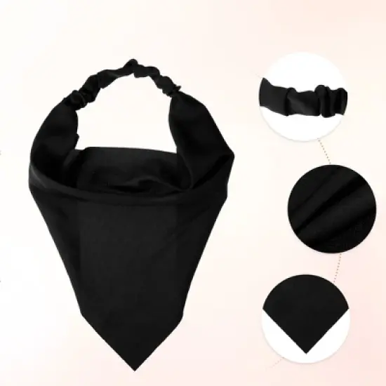 Unique Bargains Girl's Non Slip Triangle Hair Scarf Multicolour 12.6"x7.87" 6Pcs image {2}